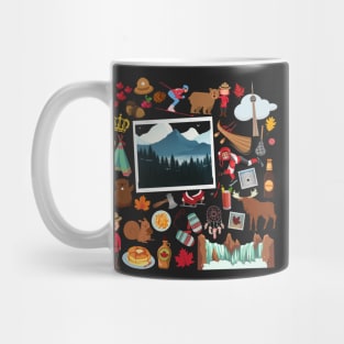 Canada Travel Icons Mug